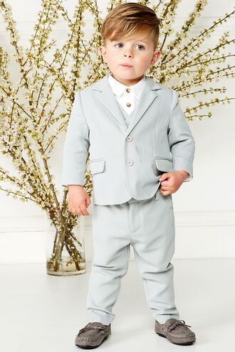 TEXTURED SUIT JACKET in colour FROST GRAY