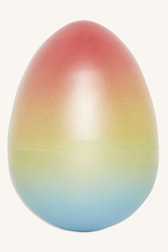 JUMBO RAINBOW UNICORN EGG in colour BRIGHT WHITE