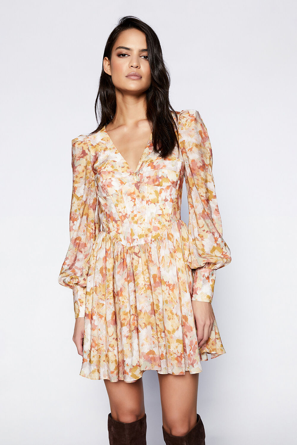 ZELINA MINI DRESS in colour SKYWAY