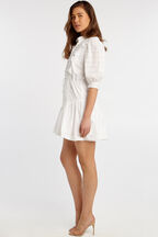 HENRIETTA MINI DRESS in colour CLOUD DANCER