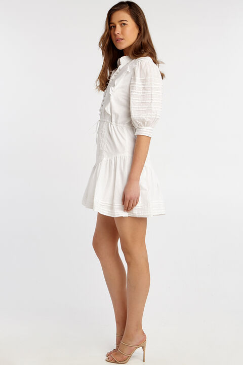 HENRIETTA MINI DRESS in colour CLOUD DANCER