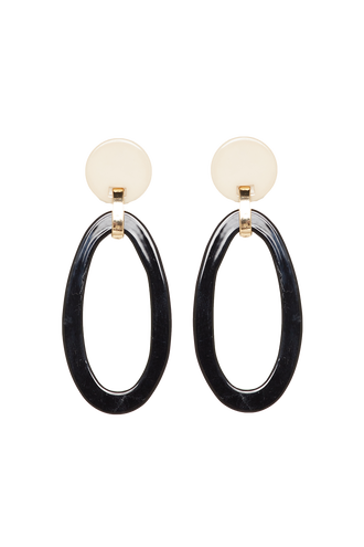 ORB DISC EARRINGS in colour METEORITE