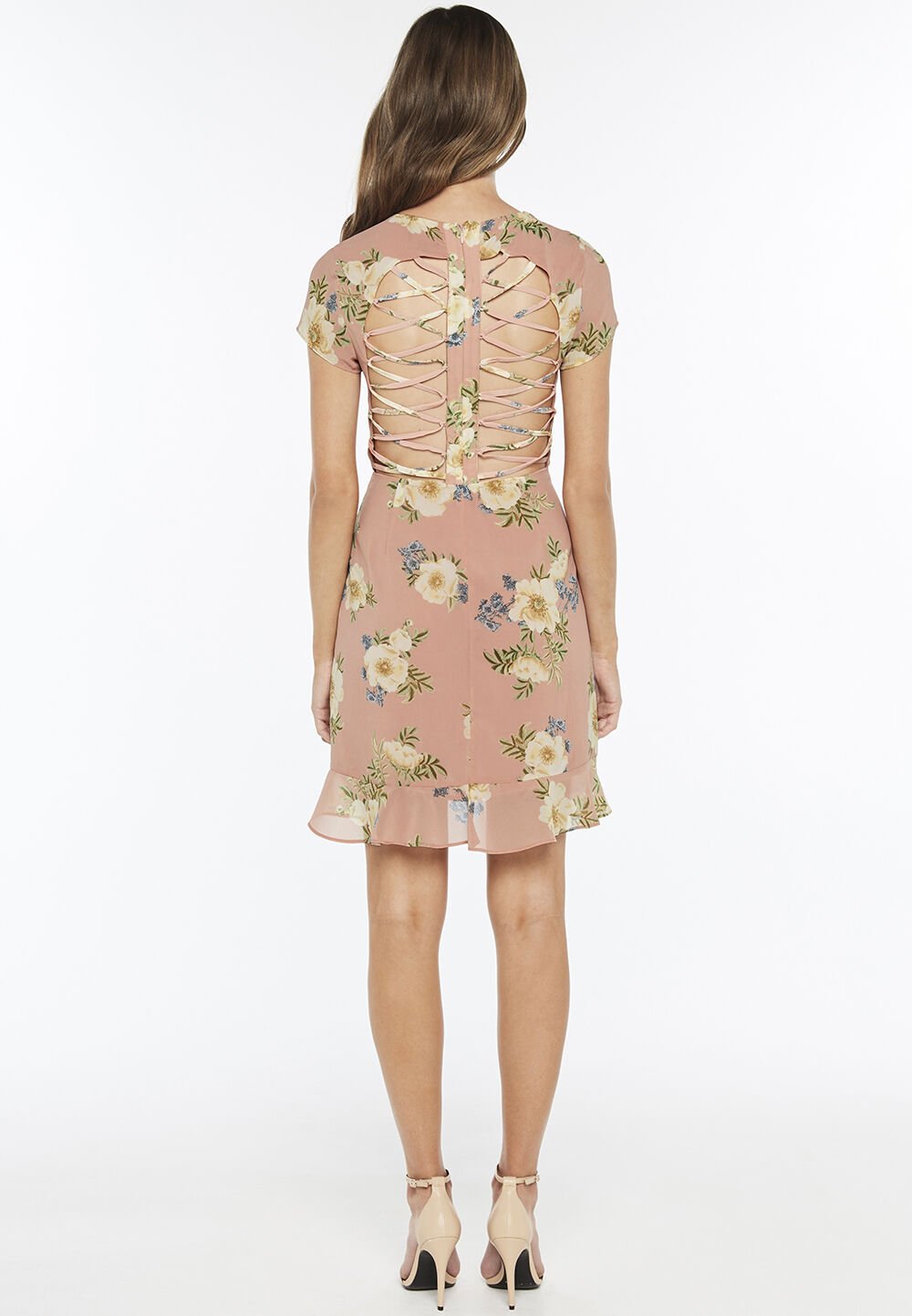 lucy lace dress bardot