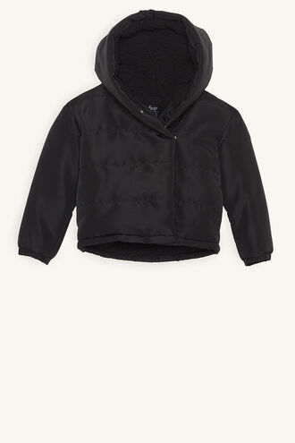 LINEAR PUFFER JACKET in colour JET BLACK