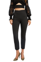 ZALIA SLIM PANT in colour CAVIAR