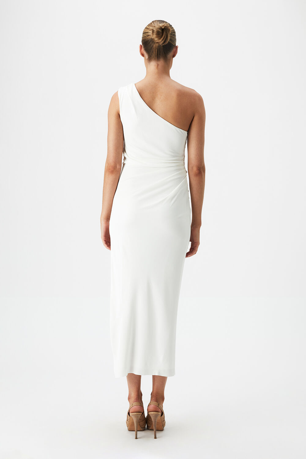 ROSALIE MIDI DRESS in colour BRIGHT WHITE