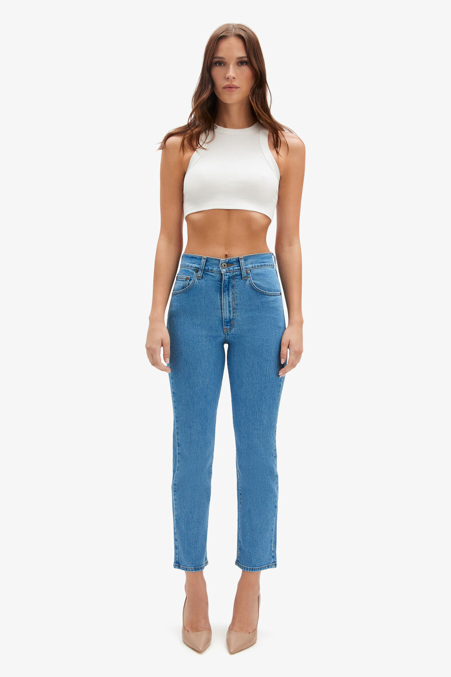 ISABELLE STRAIGHT LEG JEANS in colour INDIGO
