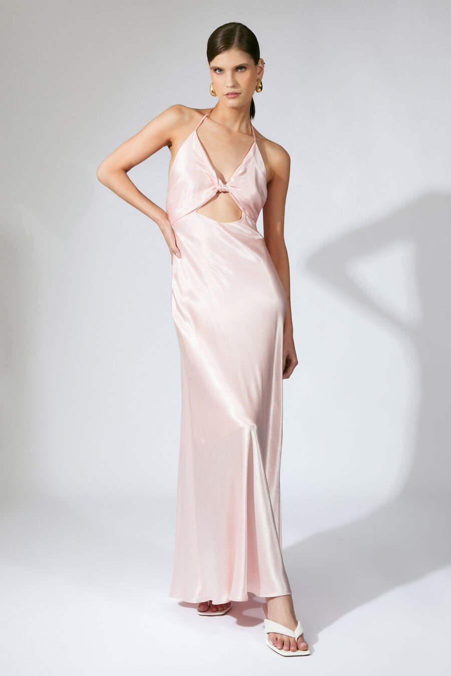 Isola Halter Neck Maxi Dress