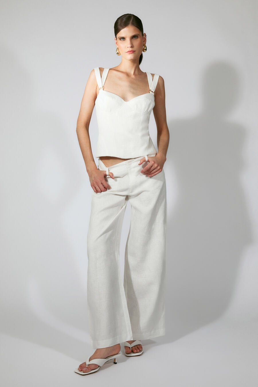 Serafina Linen Corset Top