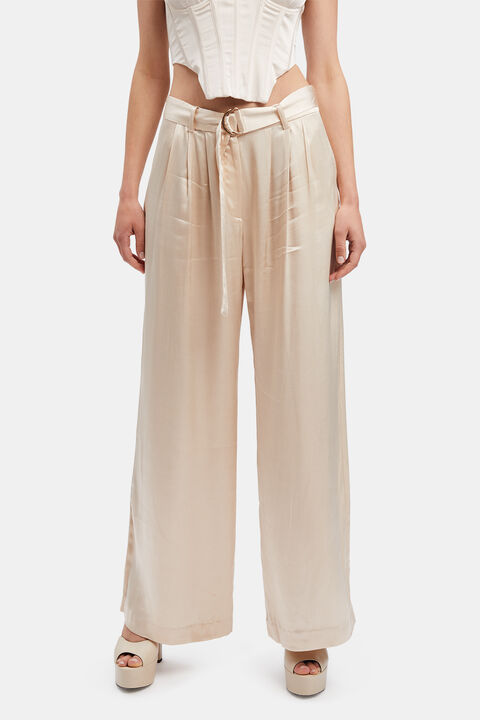 BOSTON PIN TUCK PANT in colour WHITE SWAN