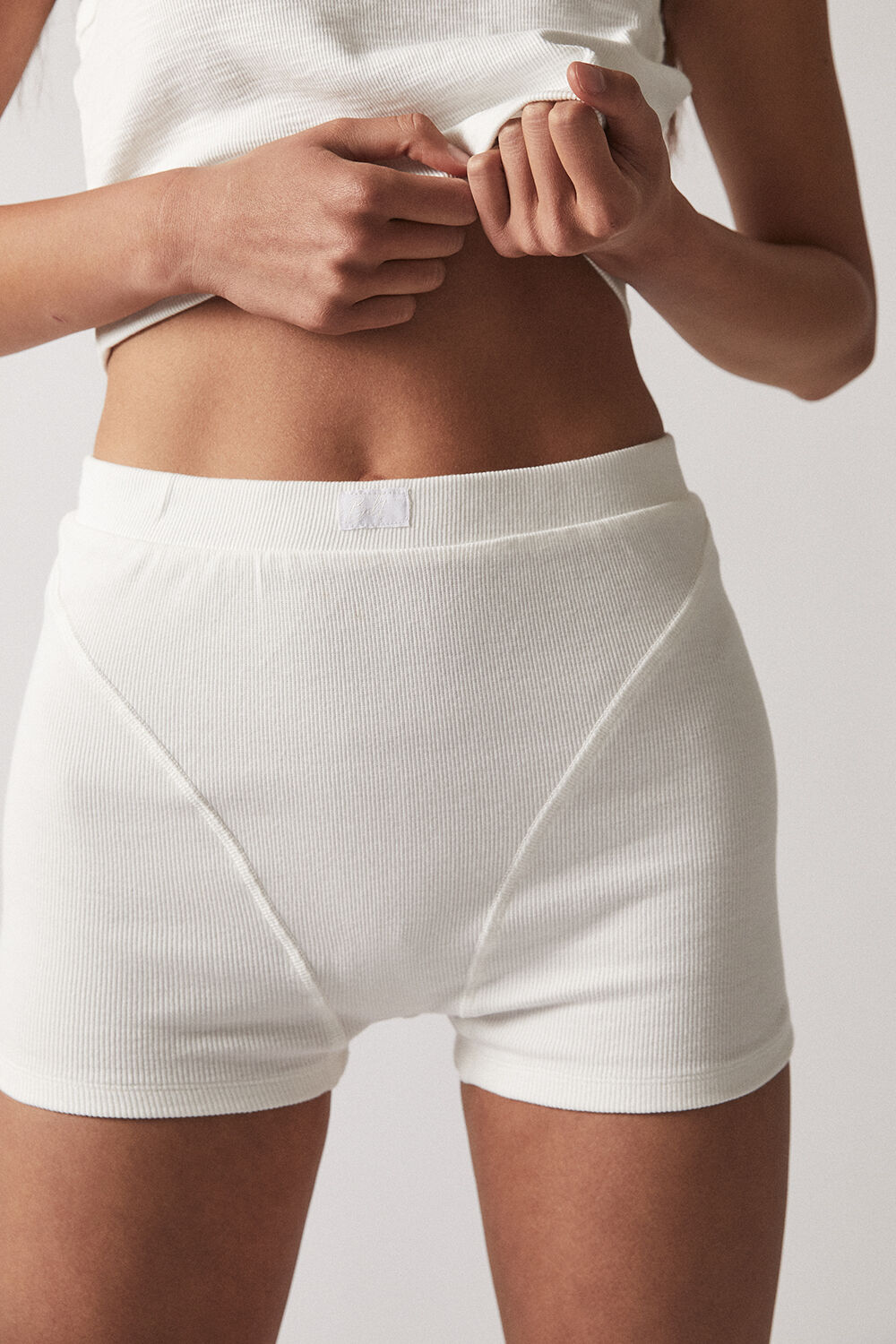 Ribbed boxer briefs