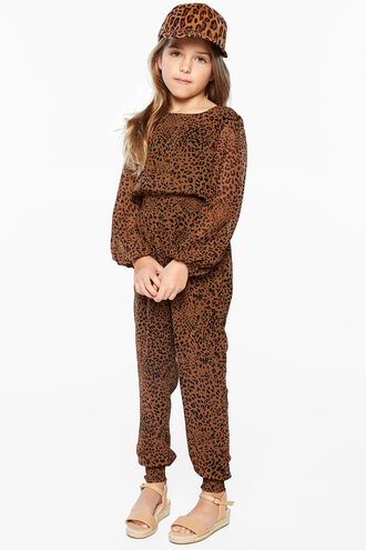 SYLVIA JUMPSUIT in colour TOBACCO BROWN