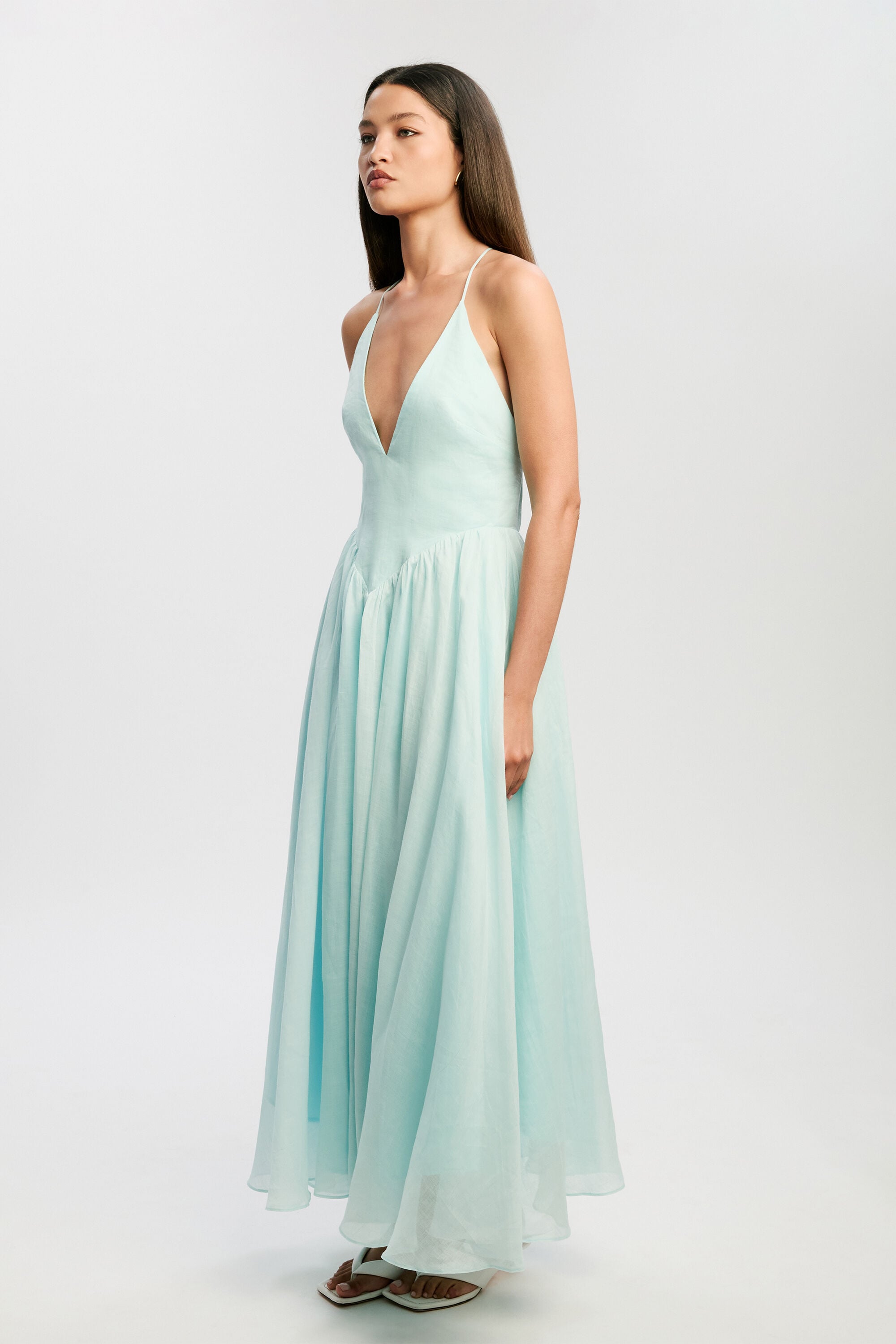 bardot arletha halter maxi dress Bardot Arletha Halter Maxi Dress Green Flo