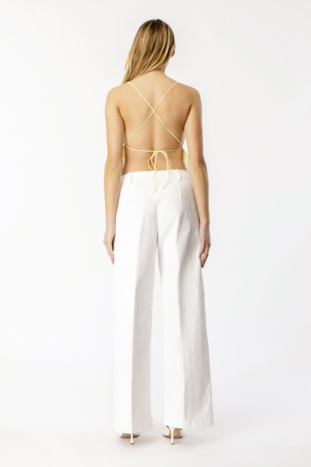 LOW RISE HIPSTER PANT in colour CLOUD DANCER