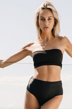 BOOB TUBE TOP in colour CAVIAR