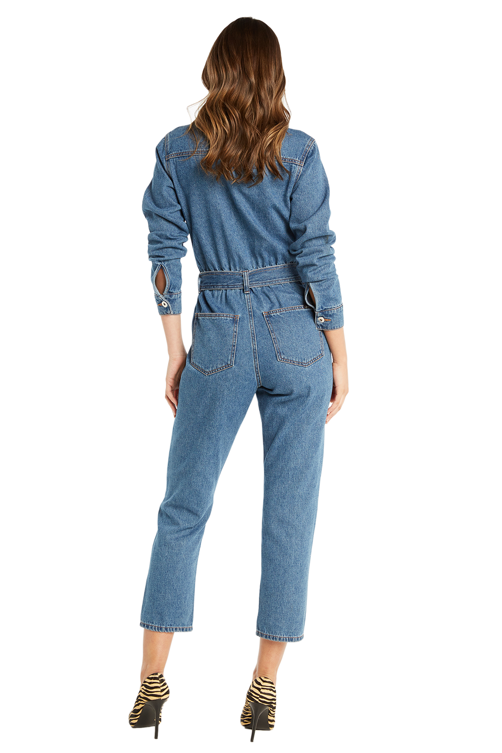 denim playsuit bardot