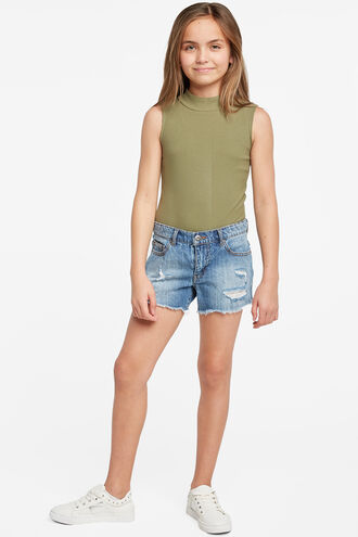 COOPER TRASH DENIM SHORT in colour SODALITE BLUE