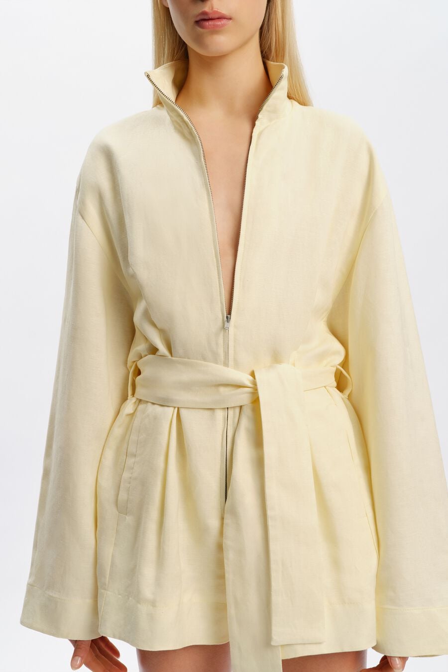 Aeress Linen Blend Playsuit