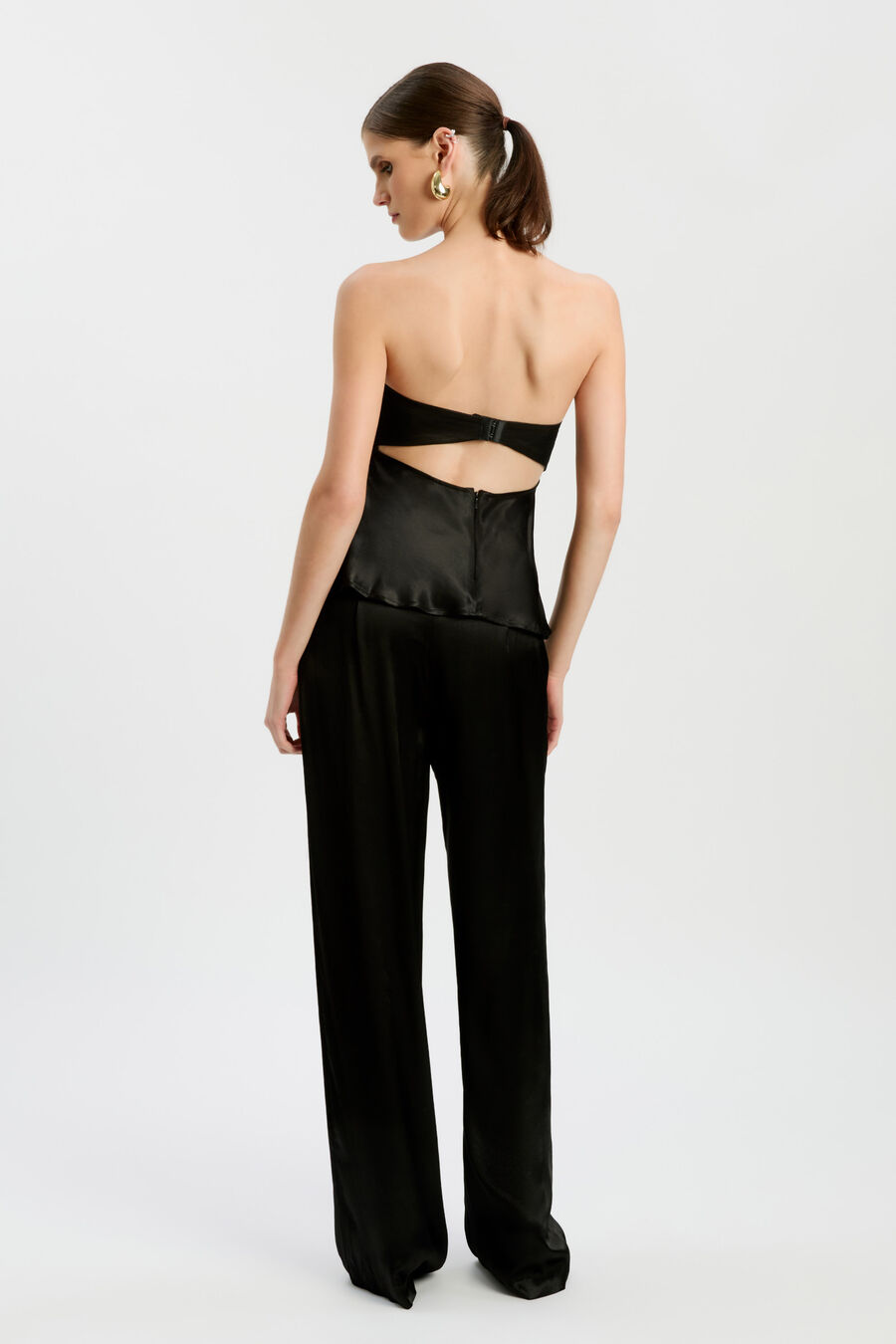 Devin Strapless Satin Top