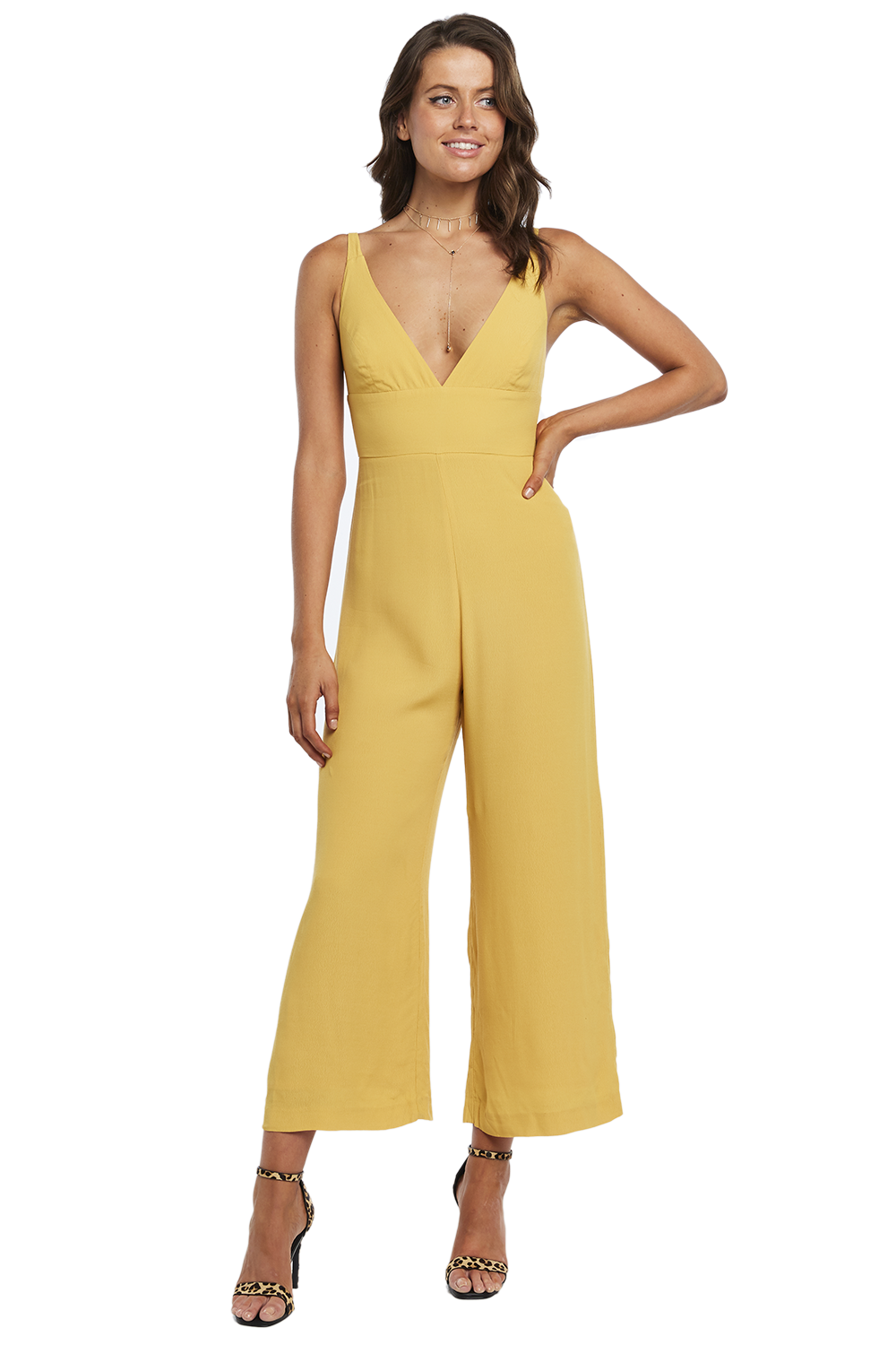 yellow colour jumpsuit