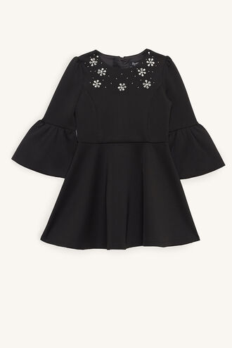 AUDREY JEWEL DRESS in colour JET BLACK