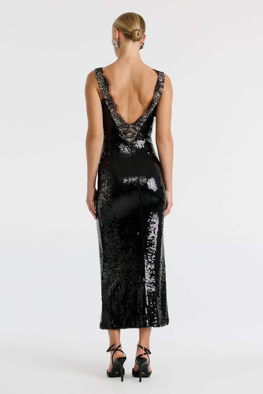 Torie Lace Sequin Maxi Dress