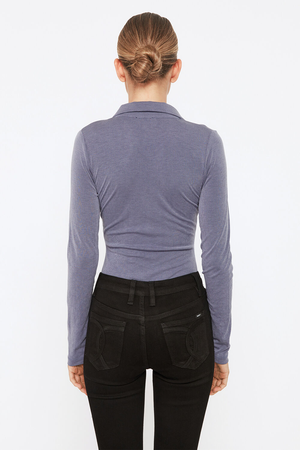 NOEL RIB BODYSUIT in colour TRUE NAVY
