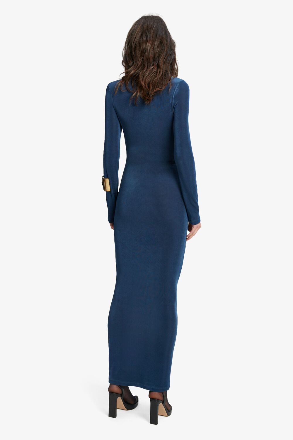 ARLO SLINKY KNIT DRESS in colour BAYBERRY