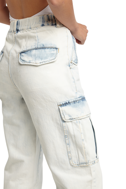SUPER BLEACH CARGO JEAN in colour PLEIN AIR
