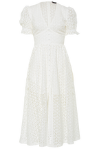 JORDAN LACE DRESS in colour CLOUD DANCER