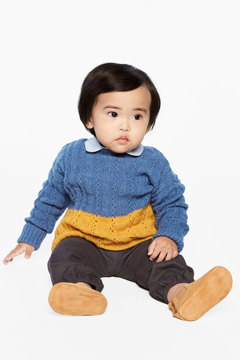 baby boy knitted jumper