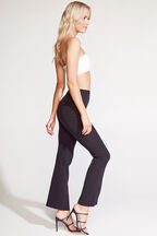 KICKFLARE SPLIT PANT in colour CAVIAR