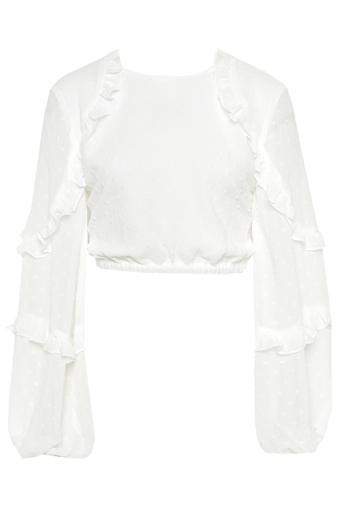 VALENCIA TOP in colour CLOUD DANCER