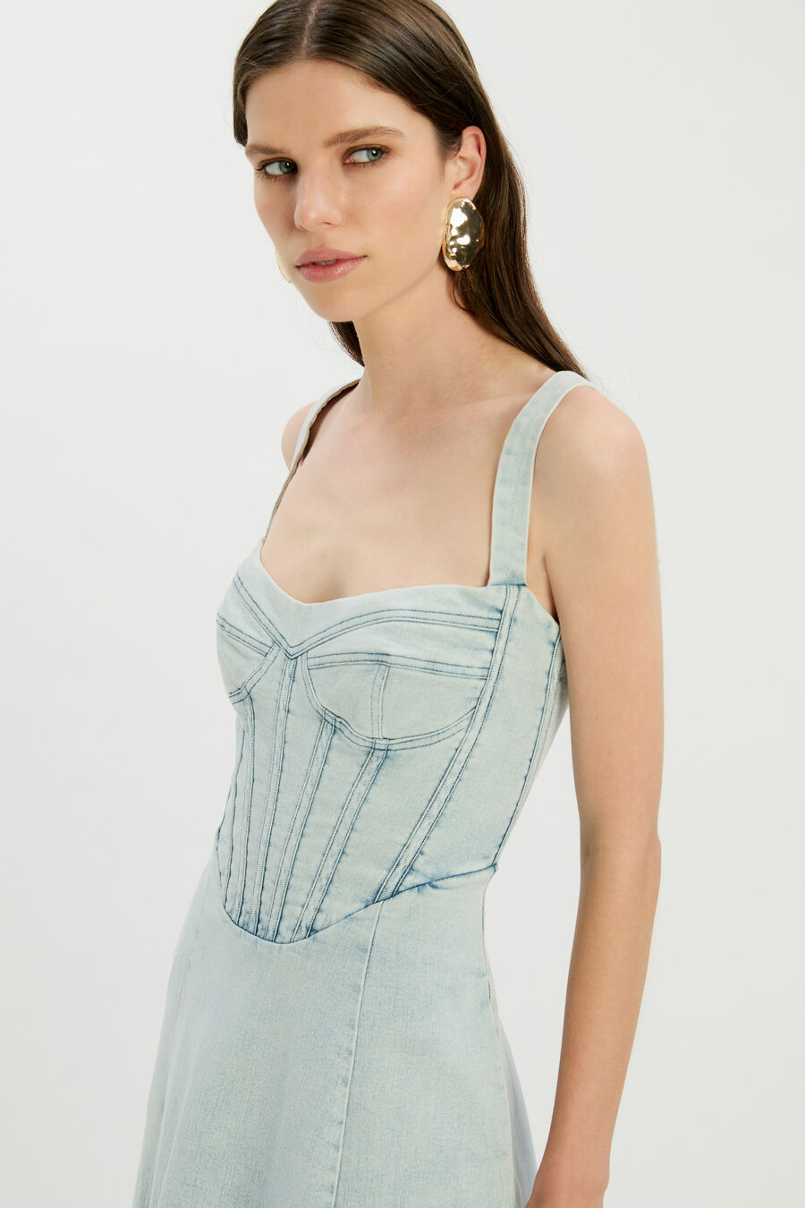 Lilah Denim Midi Dress