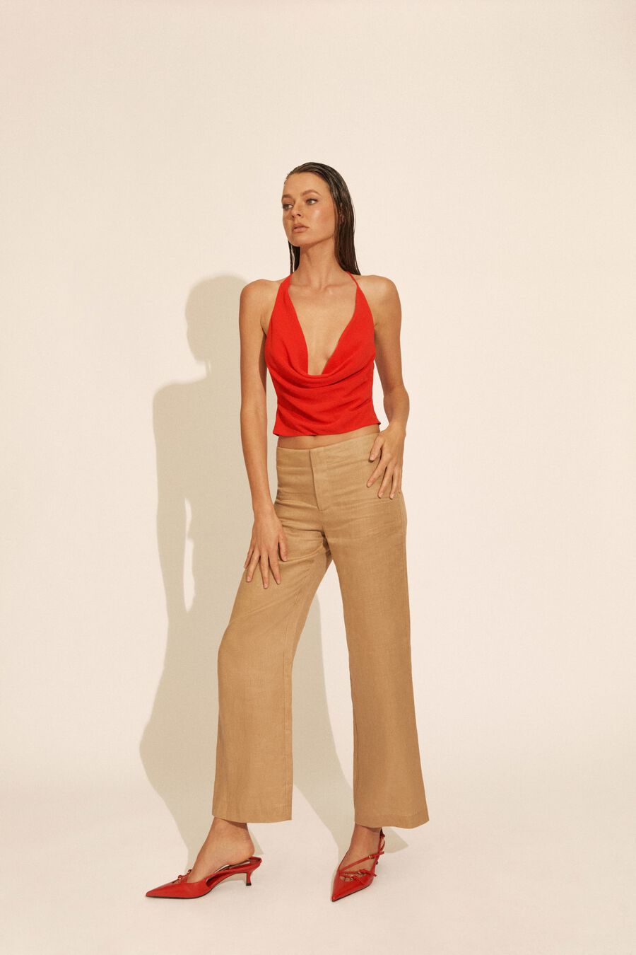 Balia Hipster Linen Pant