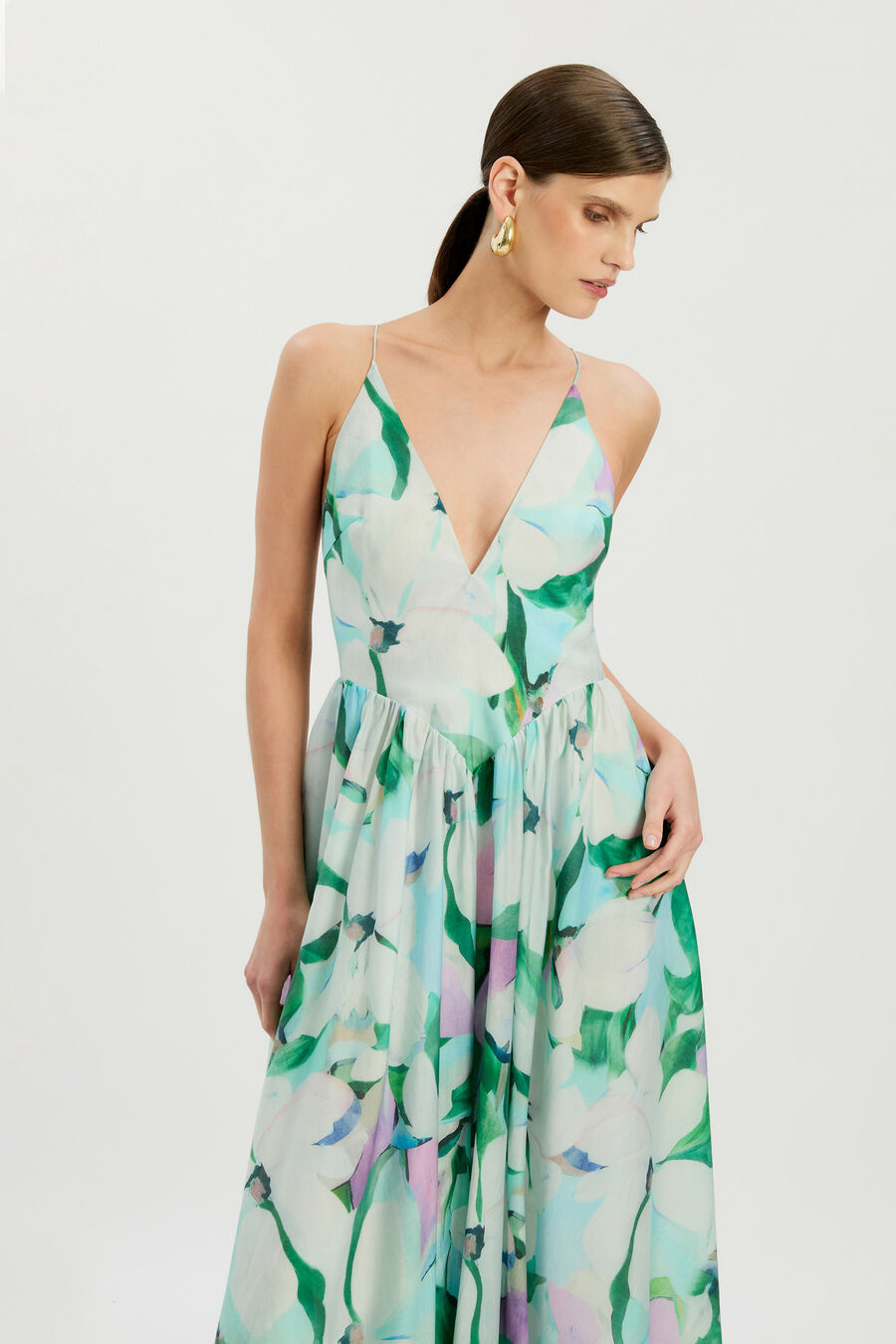 Arletha Halter Maxi Dress