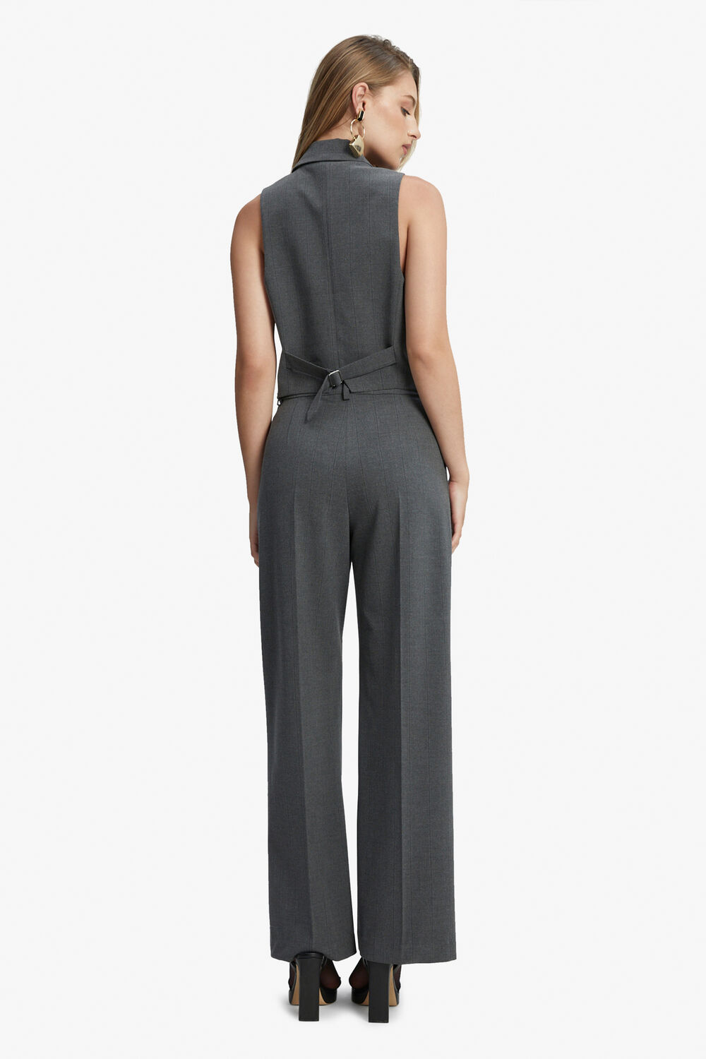 RUMOUR PIN STRIPE VEST in colour PALOMA