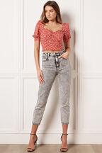 ACID WASH SLIM JEAN in colour JET SET