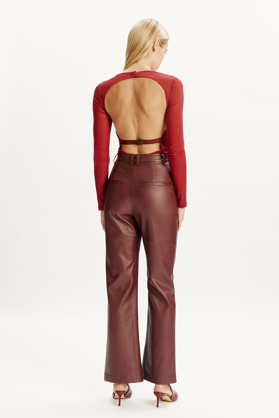 Karson Vegan Leather Pant
