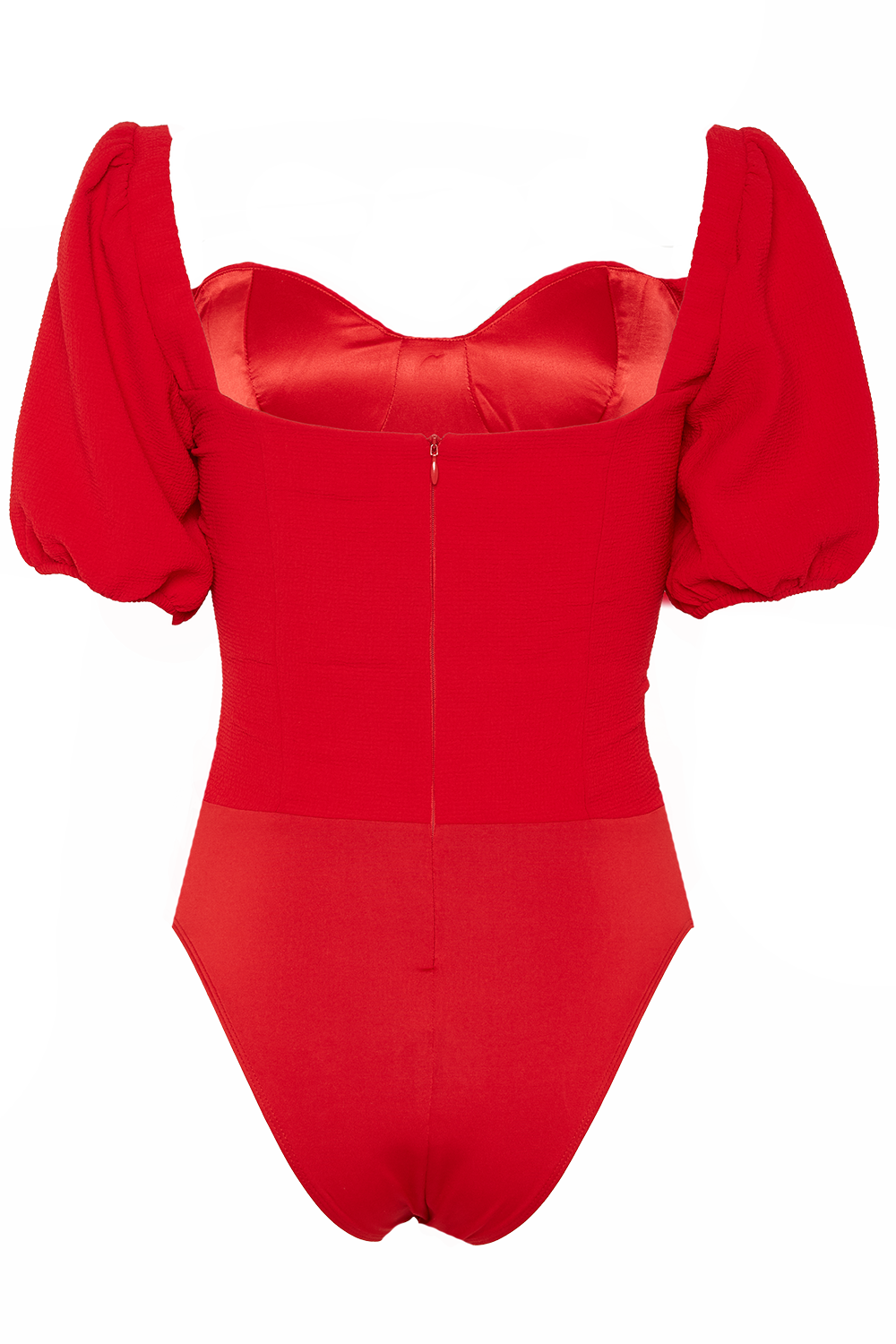 red bardot bodysuit