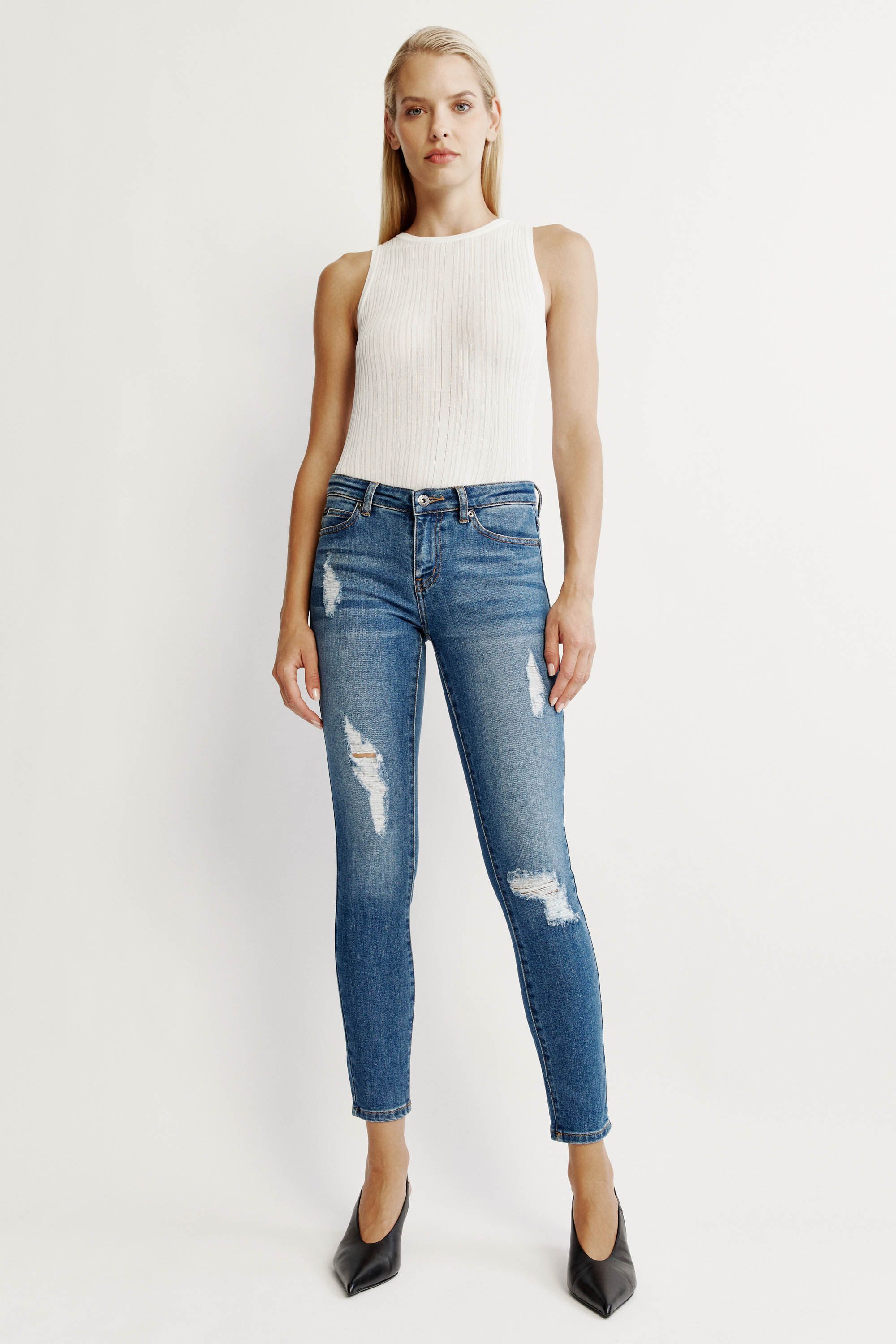 Low rise 2025 hipster jeans
