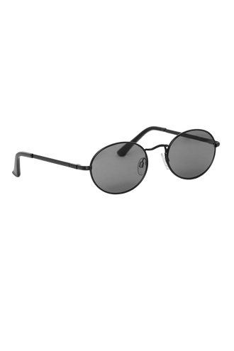 OVAL METAL SUNGLASSES in colour METEORITE