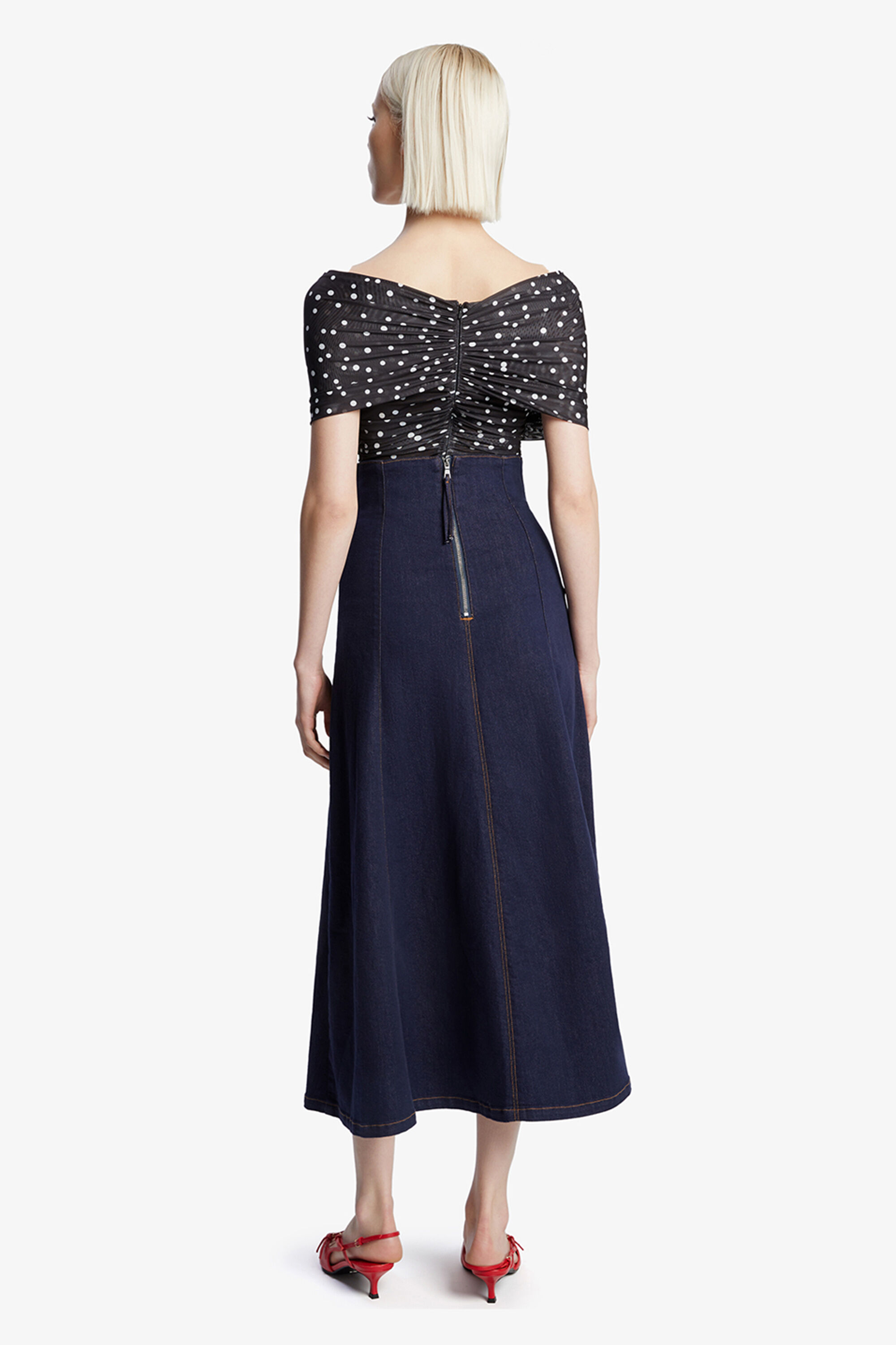 Zeta Denim Midi Skirt In Dark | Bardot Zeta Denim Midi Skirt In Dark | Bardot