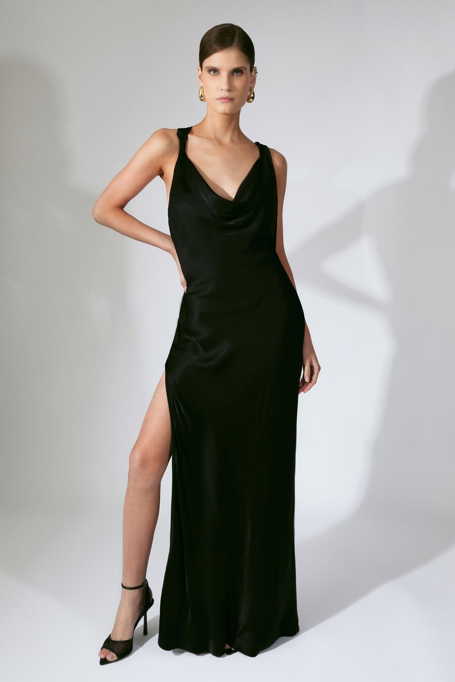 Anouk Cowl Neck Maxi Dress