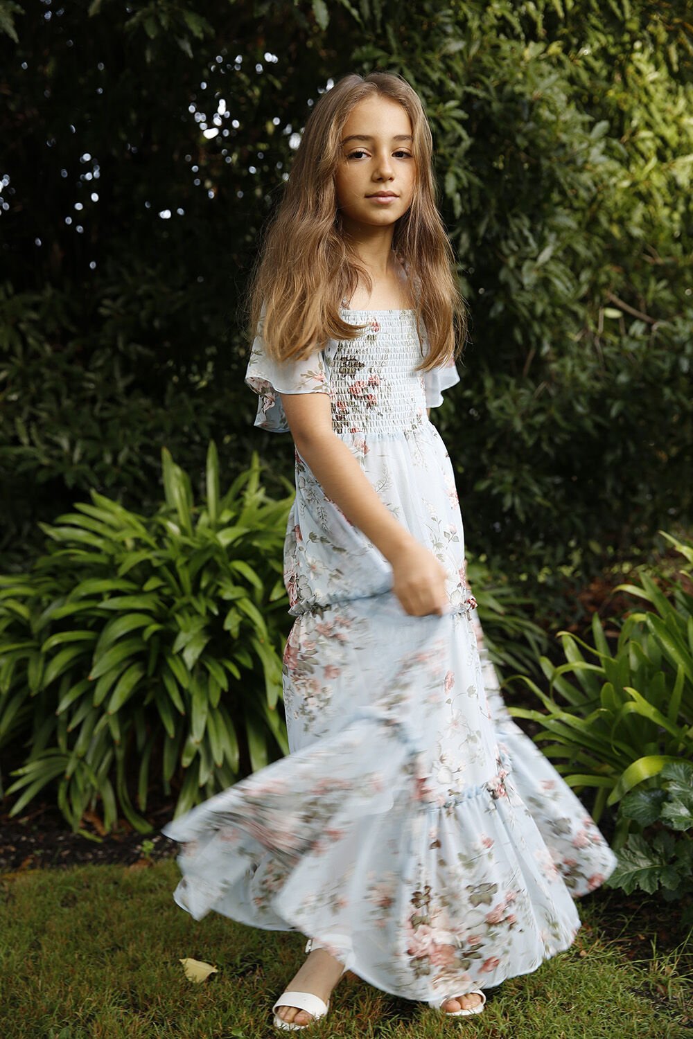 Tween Girl Mia Tiered Midi Dress | Tween Girls 7-16 Dresses | Bardot Junior