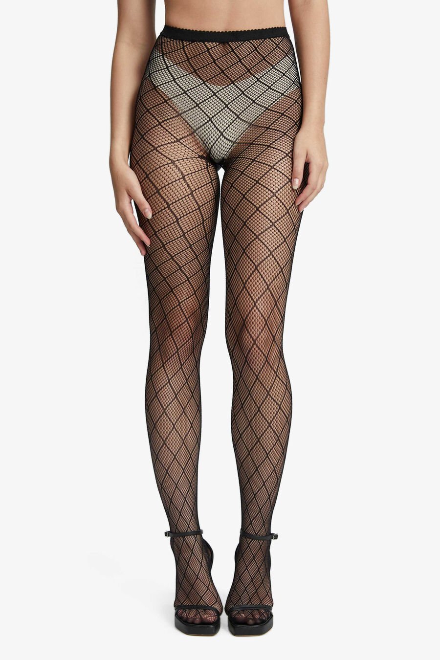 Diamond Fishnet Tights