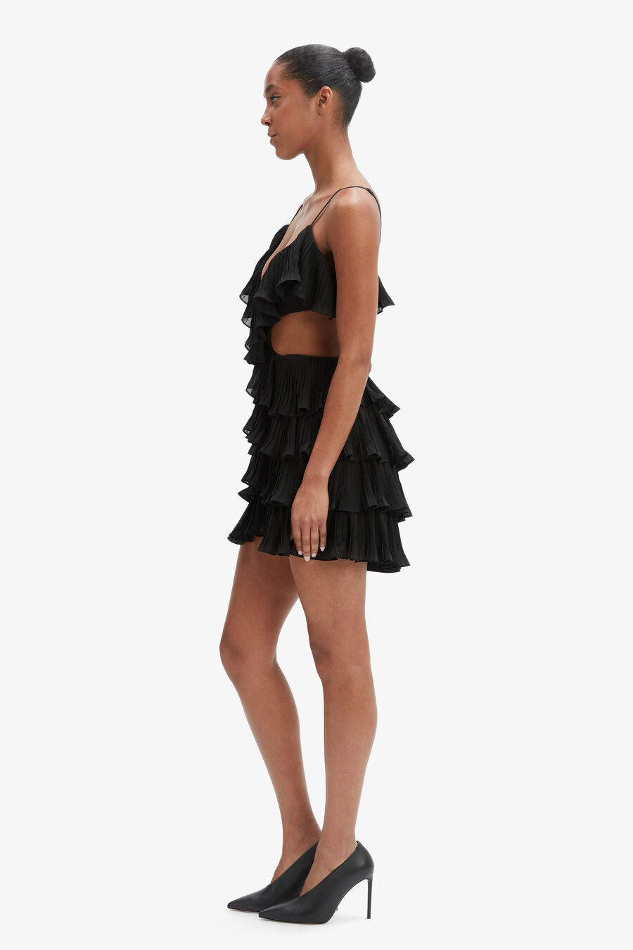 Ilara Pleated Cut Out Dress