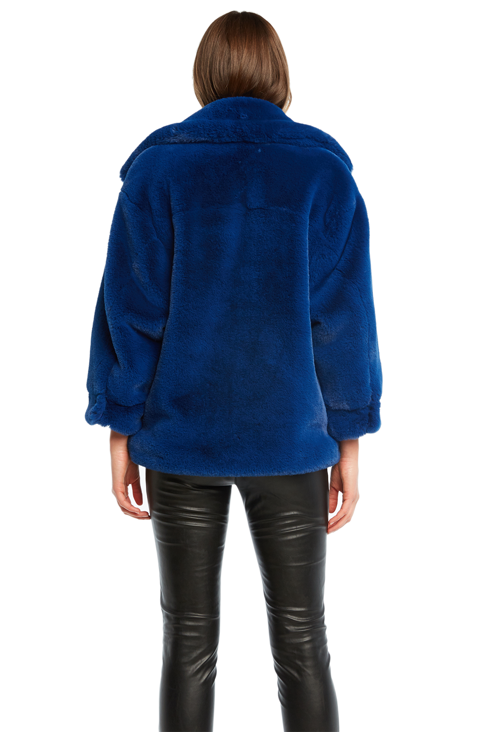 elizabeth and james faux fur bomber