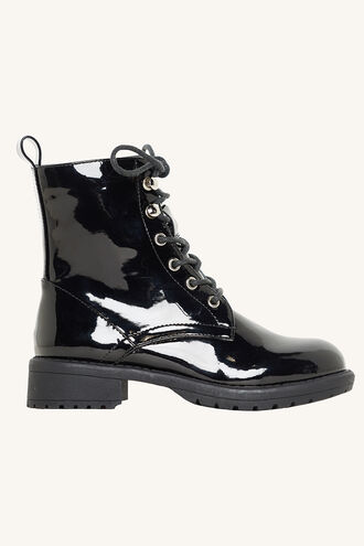 LACE ME UP BOOT in colour METEORITE