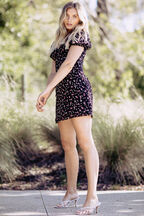 JUNIPER MINI DRESS in colour METEORITE